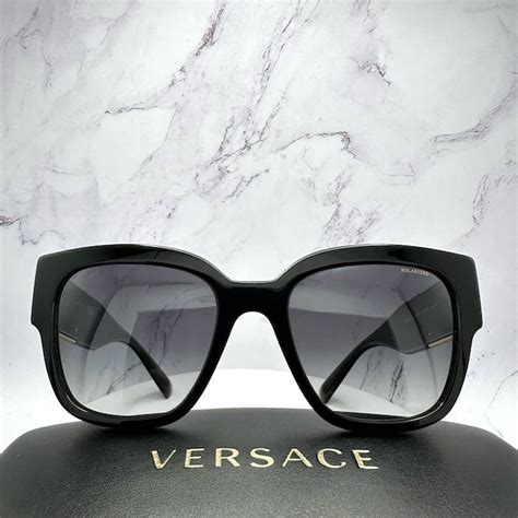 versace sunglasses black|authentic black polarized versace sunglasses.